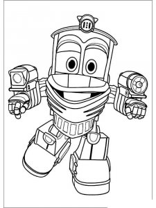 Robot Trains coloring page 1 - Free printable