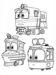 Robot Trains coloring page 16 - Free printable