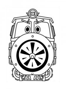Robot Trains coloring page 18 - Free printable