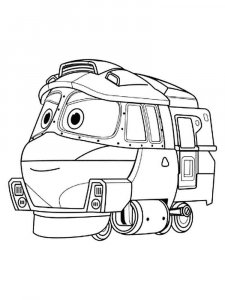 Robot Trains coloring page 2 - Free printable