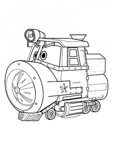 Robot Trains coloring page 3 - Free printable