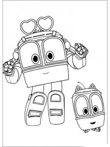 Robot Trains coloring page 4 - Free printable