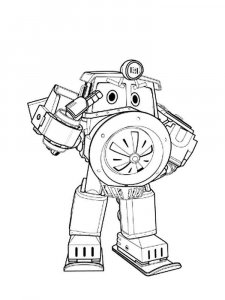 Robot Trains coloring page 5 - Free printable