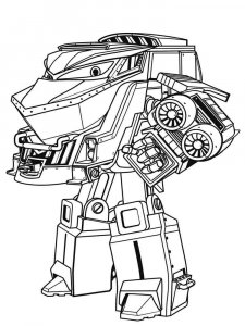Robot Trains coloring page 6 - Free printable