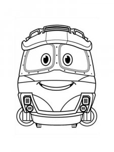 Robot Trains coloring page 7 - Free printable