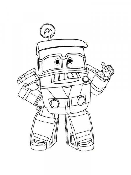 Robot Trains coloring pages