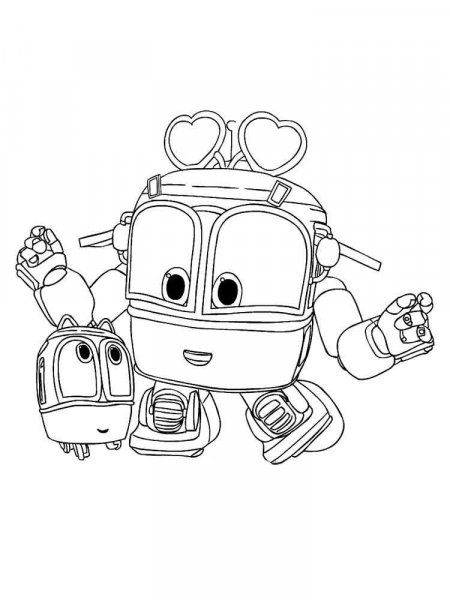 Robot Trains coloring pages