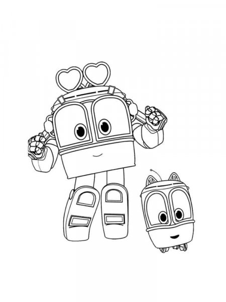 Robot Trains coloring pages