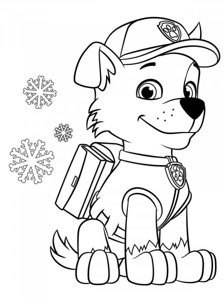 Rocky Paw Patrol coloring pages