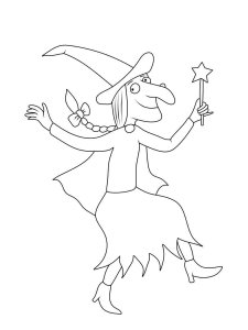 Room on the Broom coloring page 2 - Free printable