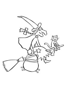 Room on the Broom coloring page 5 - Free printable