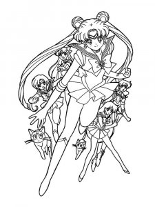 Sailor Moon coloring page 3 - Free printable