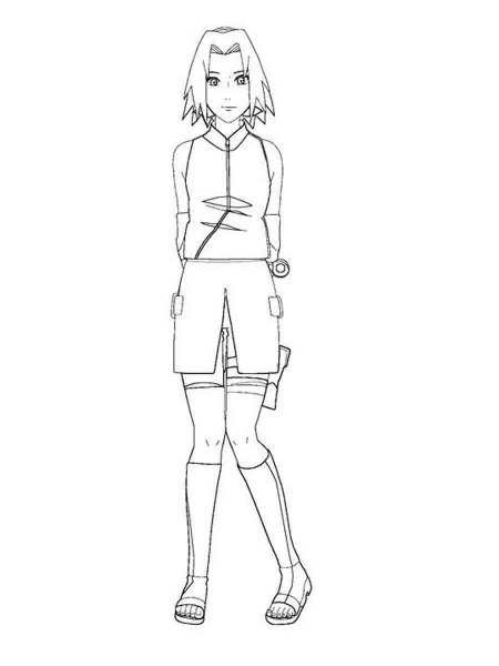 Sakura Haruno coloring pages