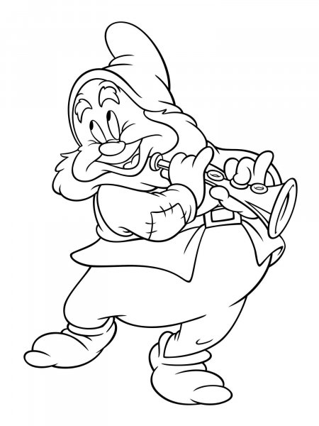 Seven Dwarfs coloring pages