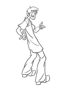 Shaggy coloring page 2 - Free printable