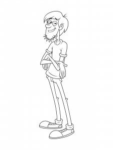 Shaggy coloring page 3 - Free printable