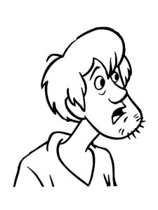Shaggy coloring page 5 - Free printable