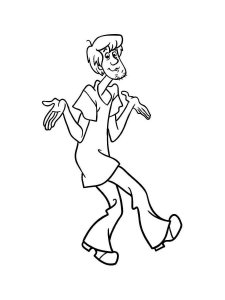 Shaggy coloring page 8 - Free printable