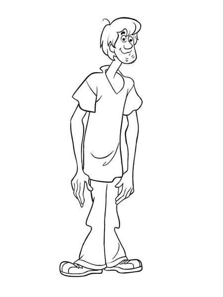 Shaggy coloring pages