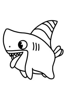 Sharkdog coloring page 1 - Free printable