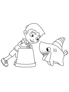 Sharkdog coloring page 8 - Free printable