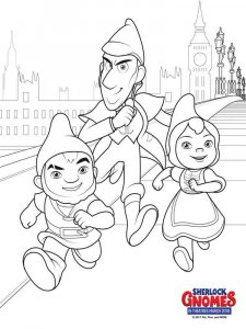 Sherlock Gnomes coloring page 5 - Free printable
