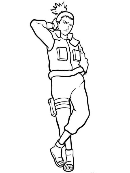 Shikamaru coloring pages