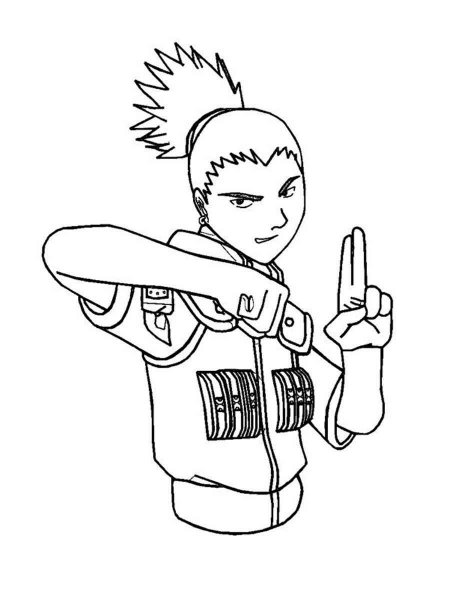 Shikamaru coloring pages