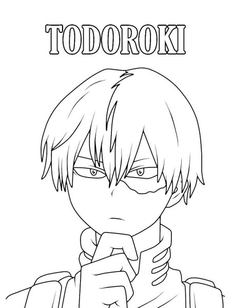 Shoto Todoroki Coloring Pages