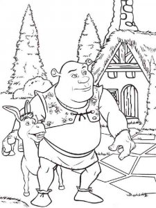 Shrek coloring page 20 - Free printable