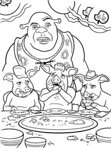 Shrek coloring page 24 - Free printable