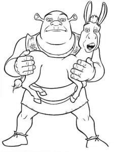 Shrek coloring page 25 - Free printable