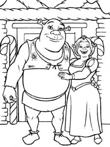 Shrek coloring page 4 - Free printable