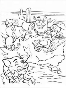 Shrek coloring page 5 - Free printable
