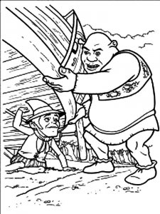 Shrek coloring page 6 - Free printable