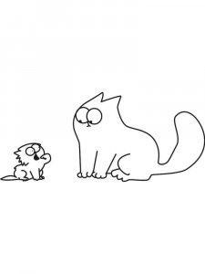 Simon's Cat coloring page 11 - Free printable