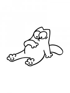 Simon's Cat coloring page 12 - Free printable