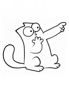 Simon's Cat coloring page 14 - Free printable
