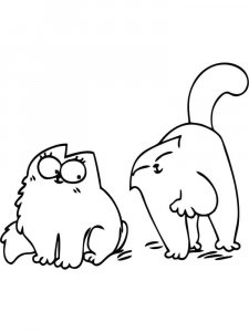 Simon's Cat coloring page 15 - Free printable