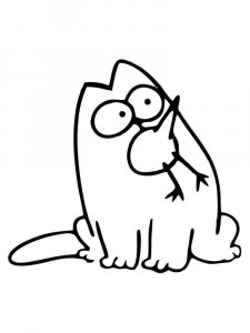 Simon's Cat coloring page 17 - Free printable