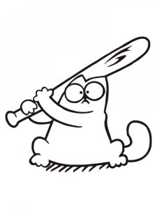 Simon's Cat coloring page 18 - Free printable