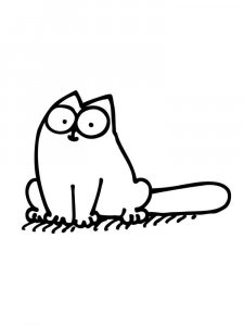 Simon's Cat coloring page 5 - Free printable