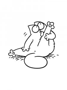 Simon's Cat coloring page 6 - Free printable
