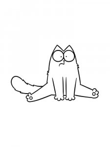 Simon's Cat coloring page 7 - Free printable