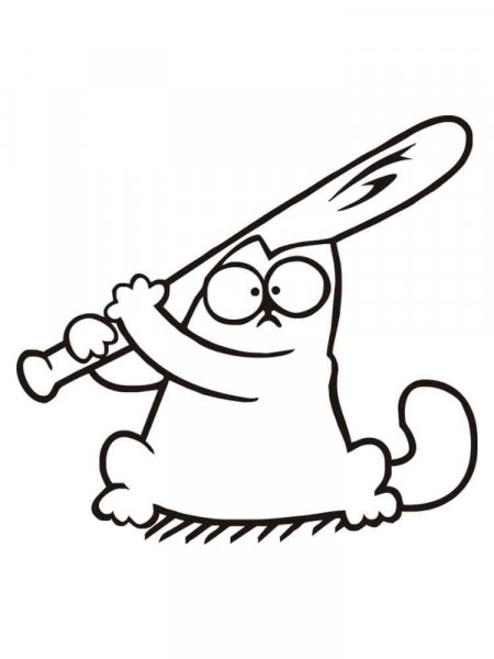 Simon's Cat coloring pages