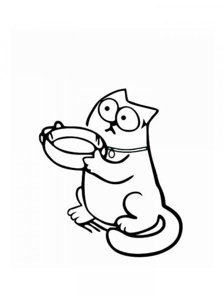 Simon's Cat coloring pages