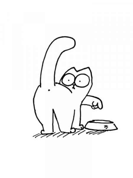 Simon's Cat coloring pages