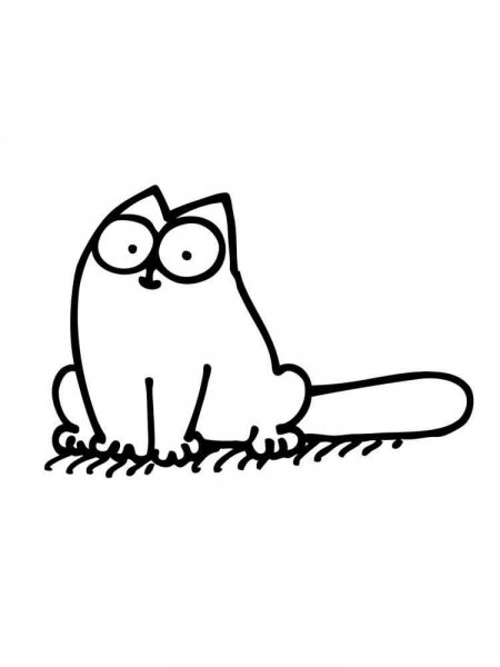 Simon's Cat coloring pages