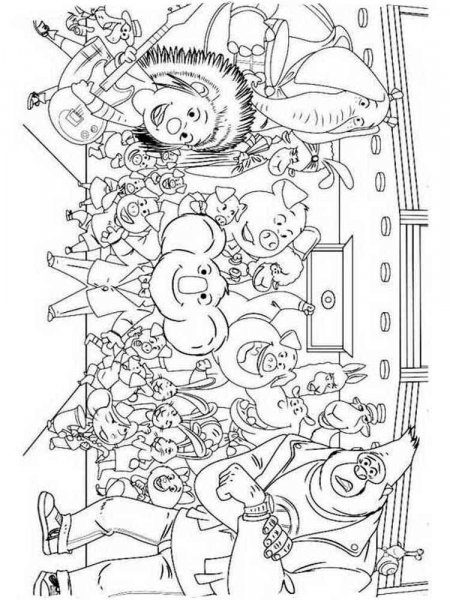 Sing coloring pages