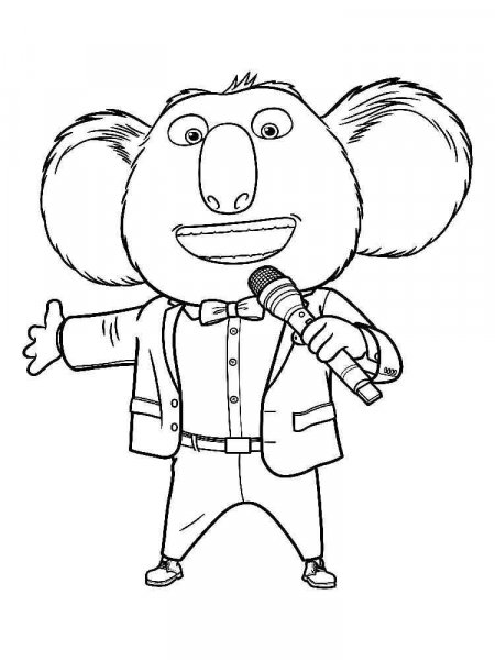 Sing coloring pages